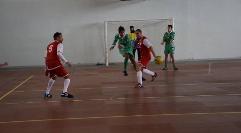 partita di calcio a 5 tra trapiantati e atleti con disabilità